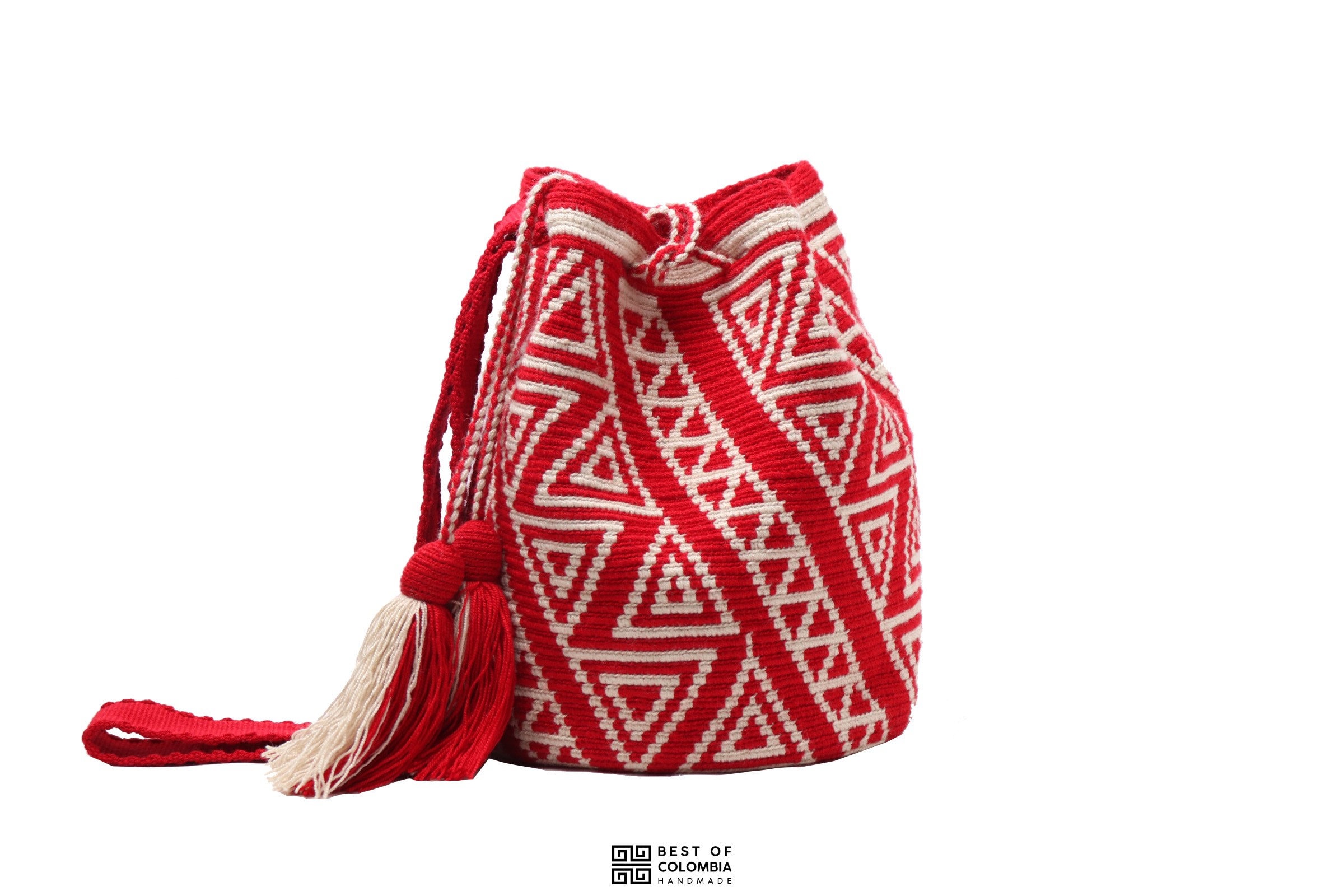 Red Indigenous Wayuu Mochila Bag Large - Etsy