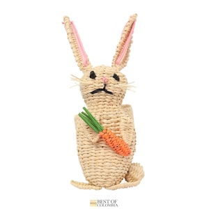 Bunny  Iraca Palm Napkin Ring - Easter Edition