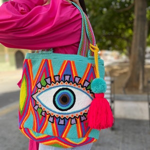 Large Eye Wayuu Tote Bag