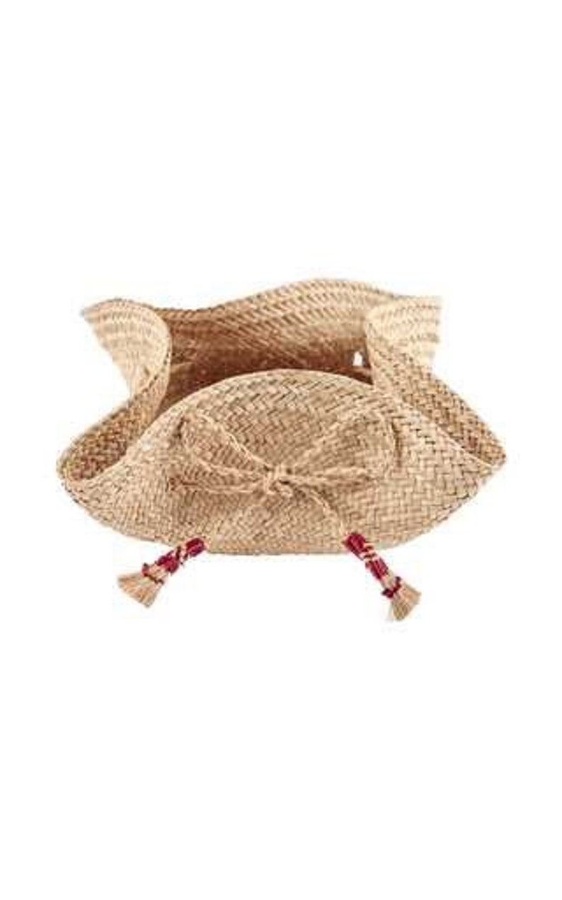 Woven Iraca/Straw Bread Basket Small & Large image 4