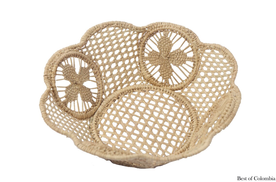 Iraca/Straw Bread Basket Etsy