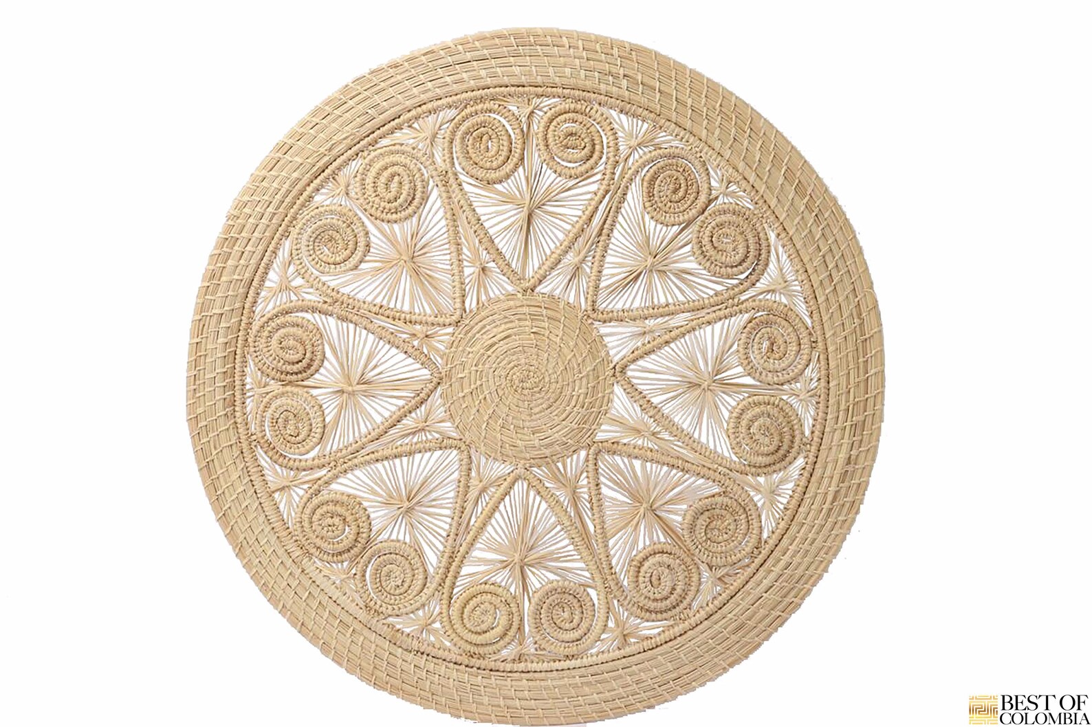 Iraca Palm Placemats With 8 Hearts All Natural & 6 Colors / Etsy