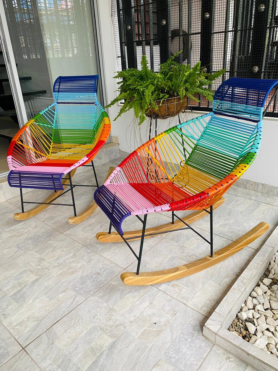 Woven Plastic Chair Etsy UK