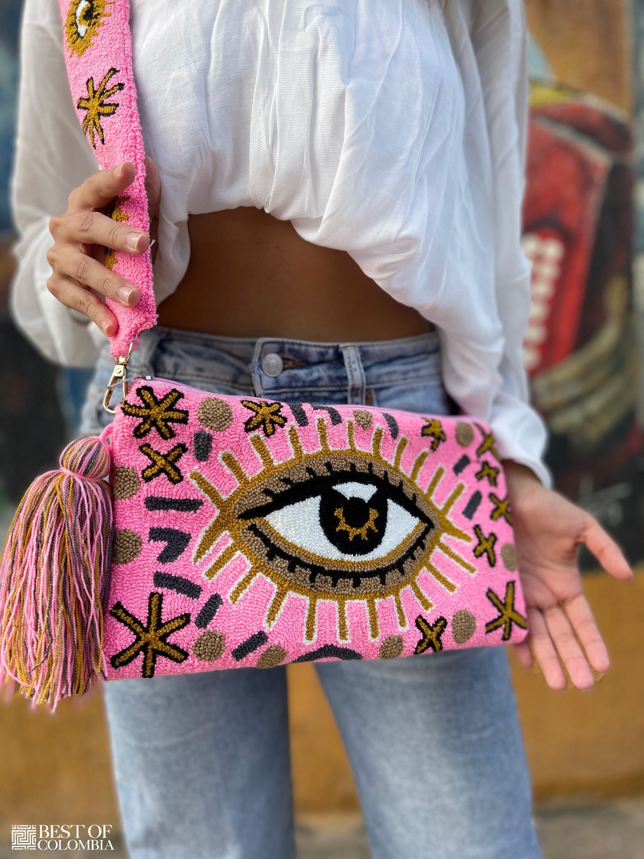 Sarah pink neon tote