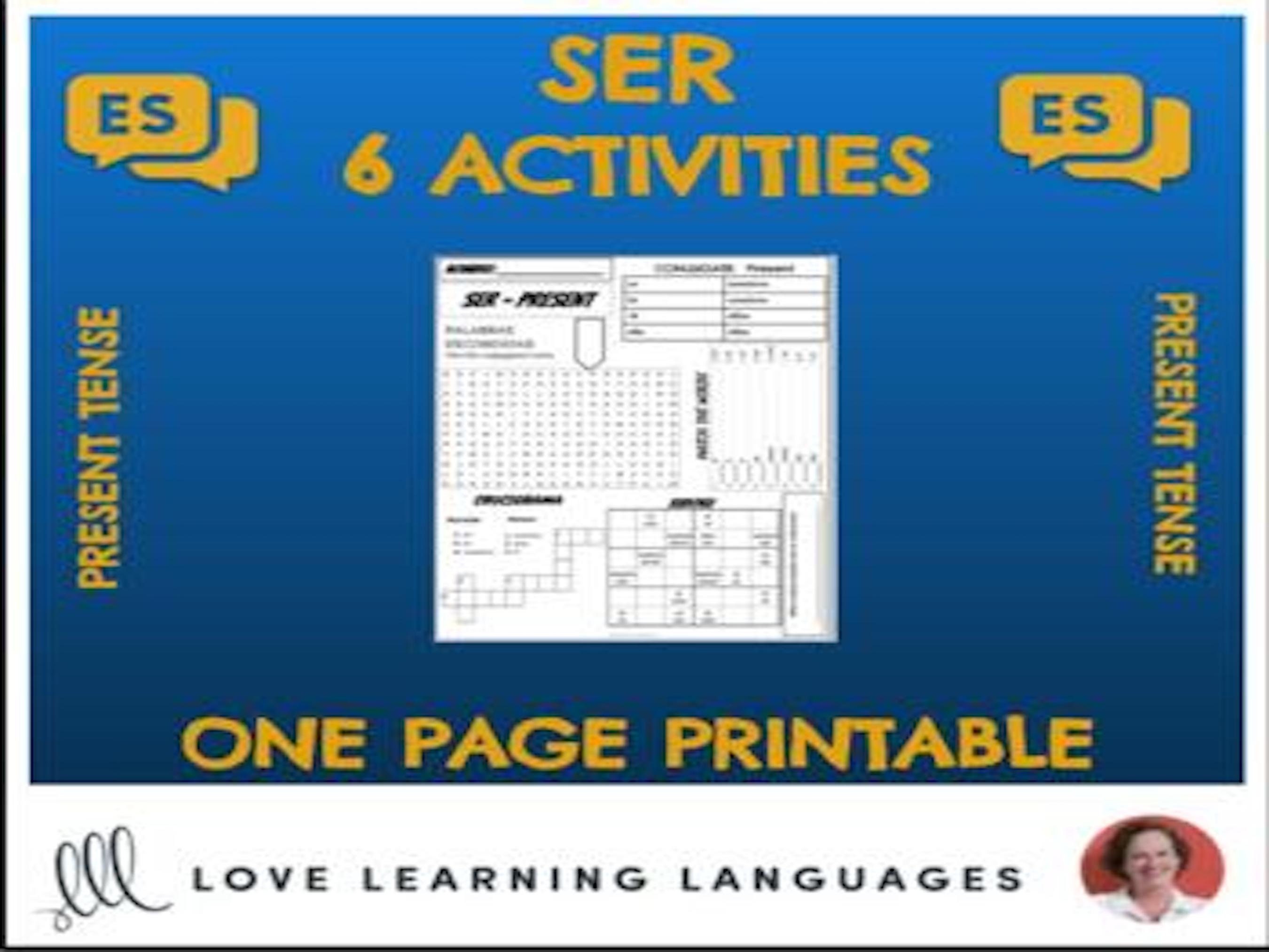 spanish-verb-ser-worksheet-present-tense-6-activities-etsy