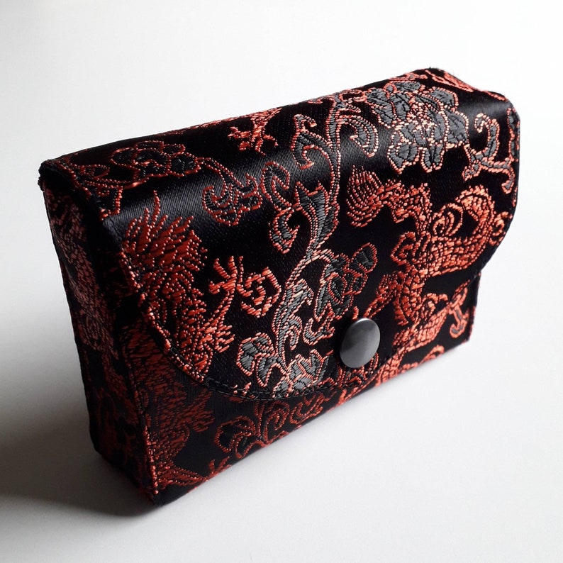 Chinese dragon tarot bag Tarot case Dragon brocade Custom tarot case Brocade Oracle bag