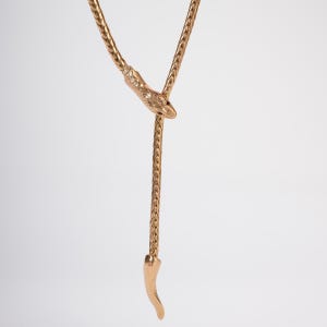 Collana Serpente &quot;Regina d&#39;Egitto&quot;: Lusso Artigianale Fatto a Mano in Toscana | Gioiello Dorati Oro 14K Stile Vittoriano Gotico Art Nouveau