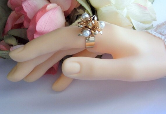 Vintage stijl bloem ring handgemaakte bloemen ring Sieraden Ringen Banden 