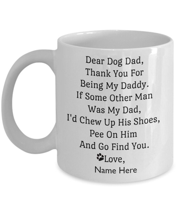 dear dog dad mug