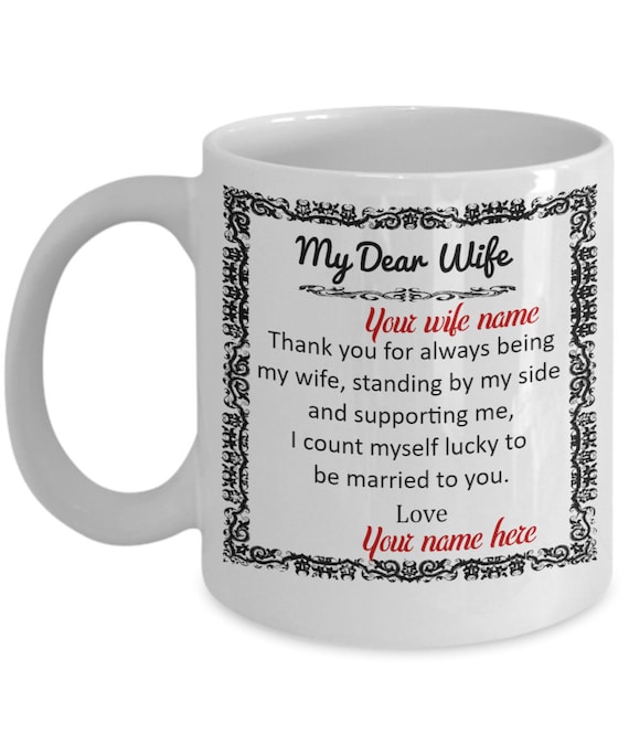 dear wife mug