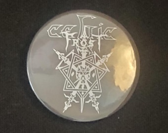 Celtic Frost large round button pin badge