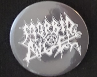 Morbid angel large round pin button badge
