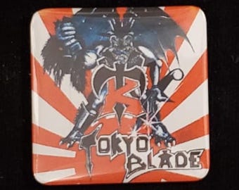 Tokyo Blade square pin badge button