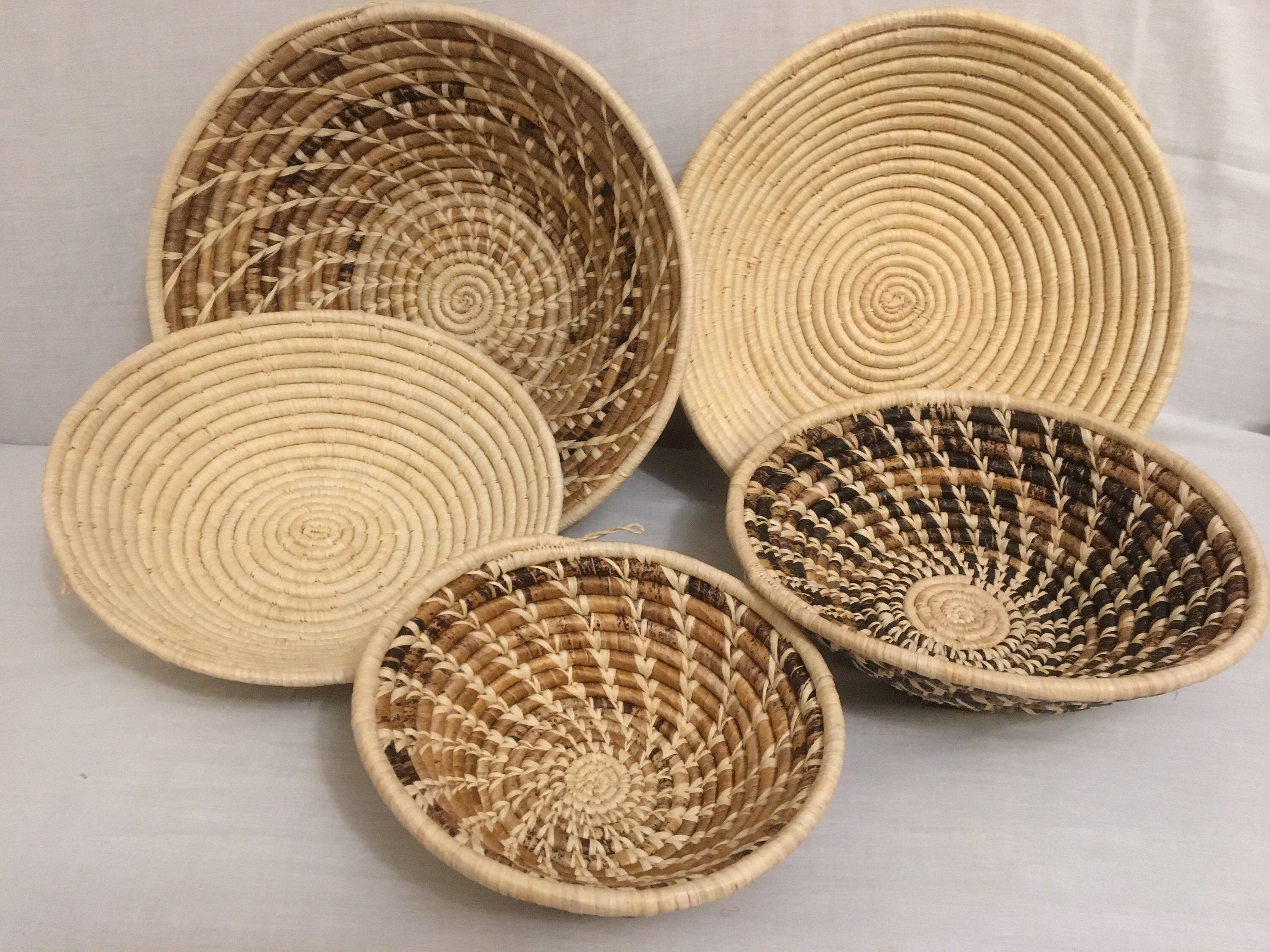 Set of 5 decorating bowls wall decor wall hangings home Etsy