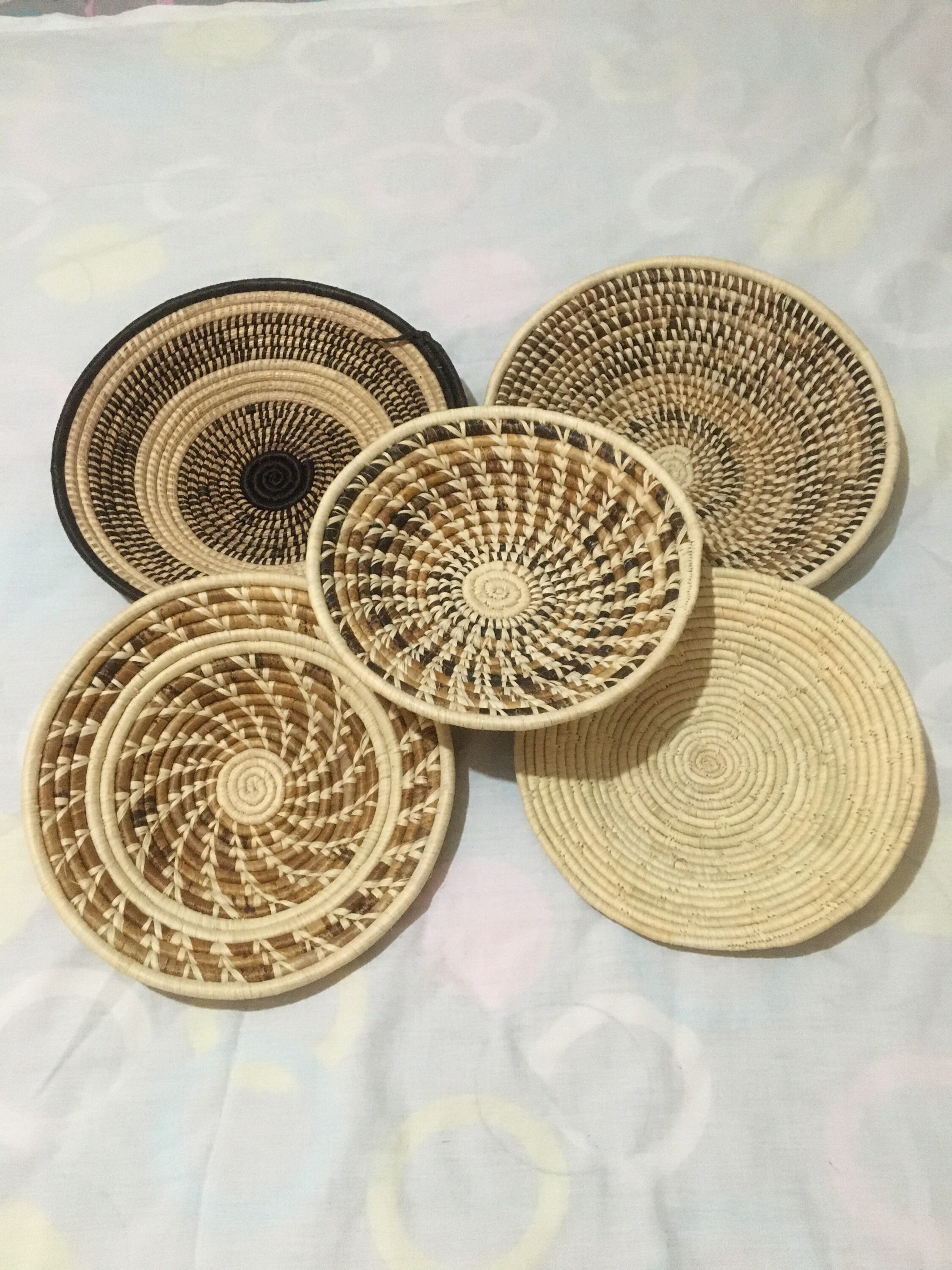 Set of 5 decorating bowls wall decor wall hangings home | Etsy