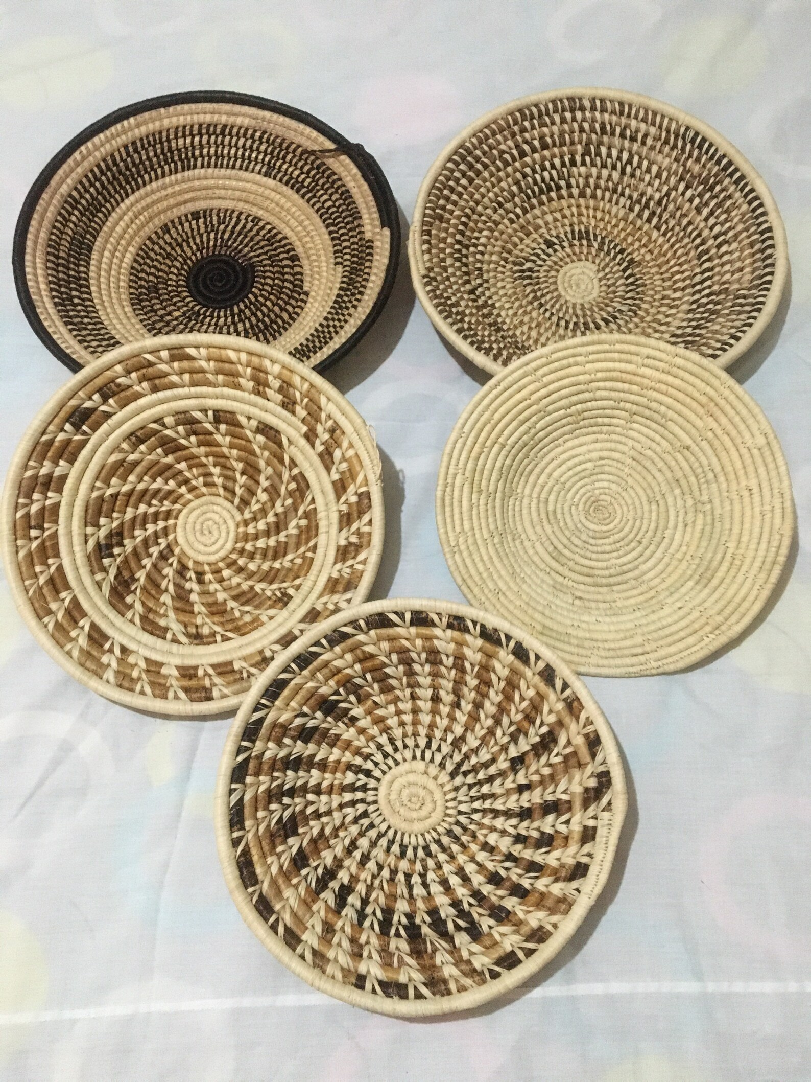 Set of 5 decorating bowls wall decor wall hangings home Etsy