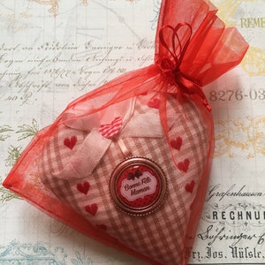 Cœur décoratif en tissu à suspendre / Cadeau original et unique image 8