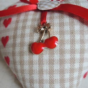 Cœur décoratif en tissu à suspendre / Cadeau original et unique image 5