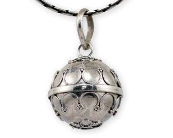 925 argent Engelsrufer boule sonore pendentif bola chaîne pendentif porte-bonheur naissance