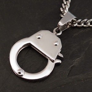 Handcuff Pendant, Handcuff Chain Necklace , Friendship Necklace, Handcuff Charm