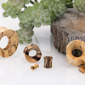 Wood Flesh Tunnel Zebra Tamarind Ear Plug Piercing Jewelry 4-30 mm