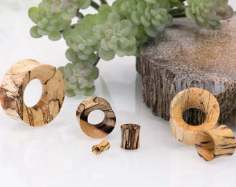 Holz Flesh Tunnel Ohr Plug Zebra Tamarinden Holz Stopfen verschiedene Größen 4-30 mm