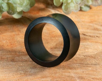 Dilatadores de ébano, dilatadores de madera, hechos a mano, hasta 30 mm, joyería natural para piercings de oreja.