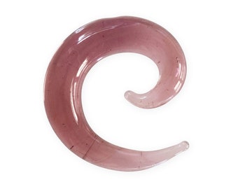 Glas Dehnspirale Spiralen Ohrringe Ohr Plug 4 bis 12 mm