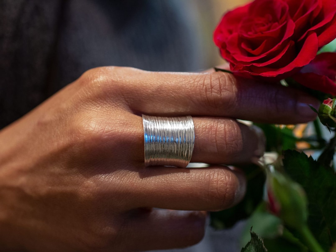 HSAJS Engelsflügel Ring - Verstellbarer Vintage Ring In Silber Für Damen & Herren