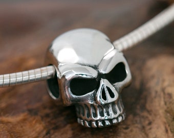 Skull Pendant Necklace silver Stainless Steel Jewelry