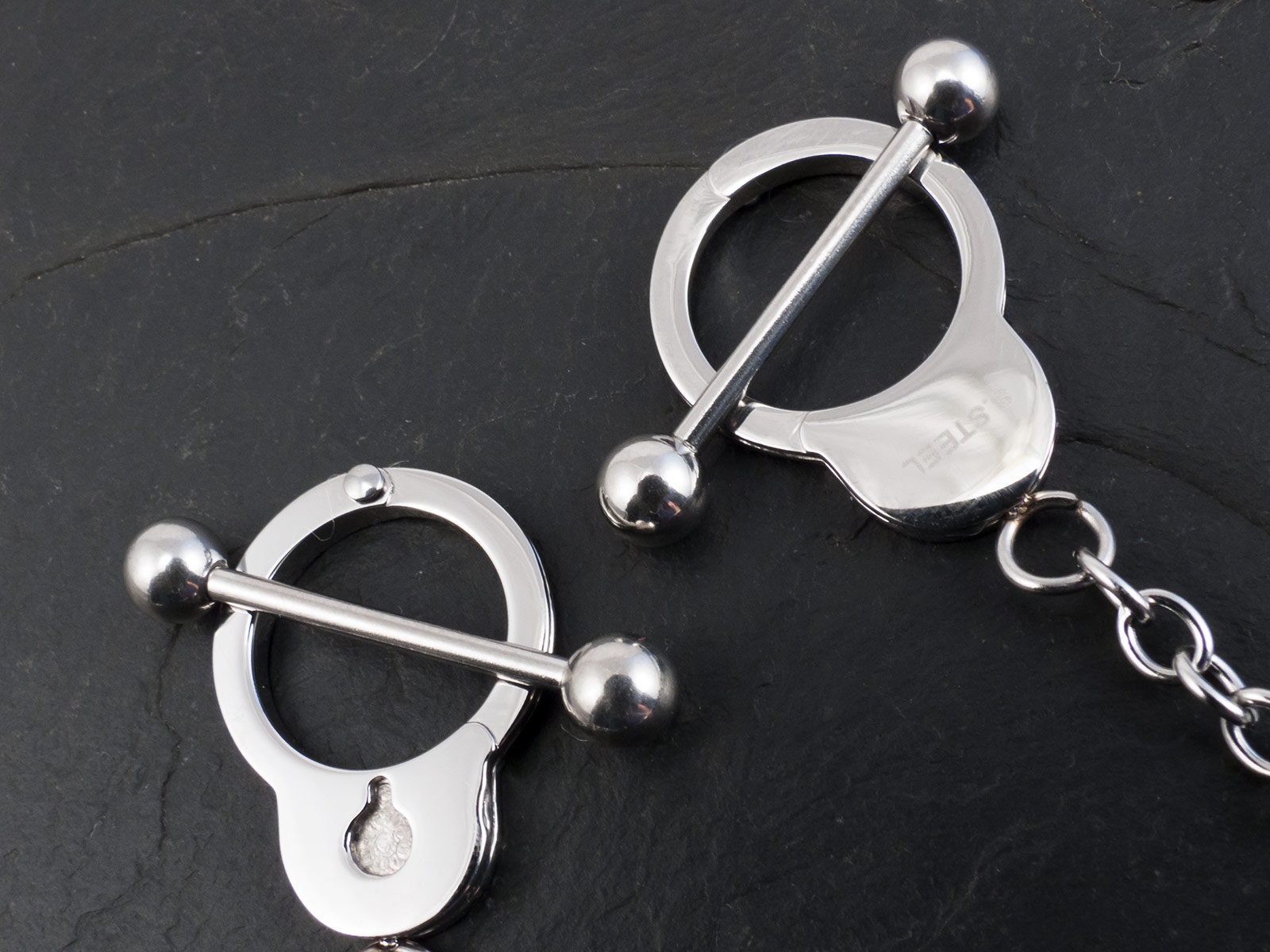 Handcuff Nipple Piercing Barbell Stainless Steel Nippel | Etsy