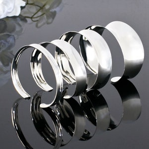 925 Silver Designer Bangles in various widths for Women