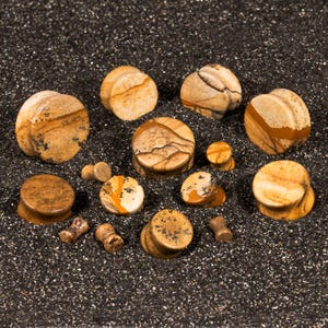 Tapones de piedra de jaspe, tapón de oído de piedra