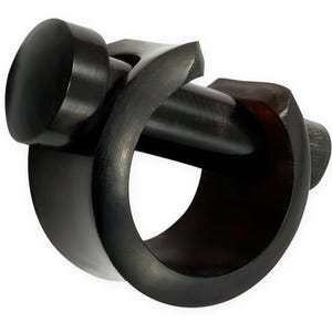 Tunnel Creole Ohr Plug Ohrgewicht Horn Piercing Schmuck Ohrring organisch schwarz 4-12 mm
