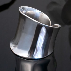 Silver Ring 925 Karen Statement Ring Wide Band Ring Women image 4