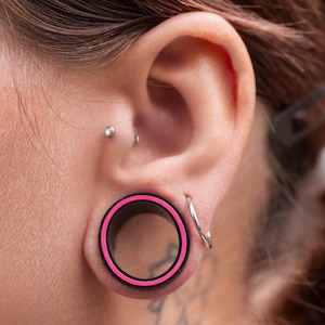 Pair or Single Soft Silicone Flesh Tunnel Ear Plug Piercing