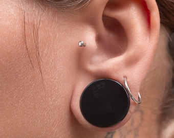 Flexible Silikon Top Hat Plugs soft Ohr Flesh Tunnel