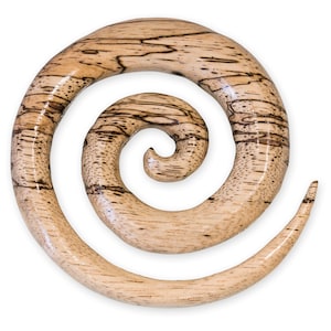 Grandi spirali in legno Stretching a spirale in legno Stretching Ear Plug