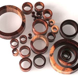 Flesh Tunnels Tamarind Wood Ear Plug Stretcher Wooden Plugs Double Flare