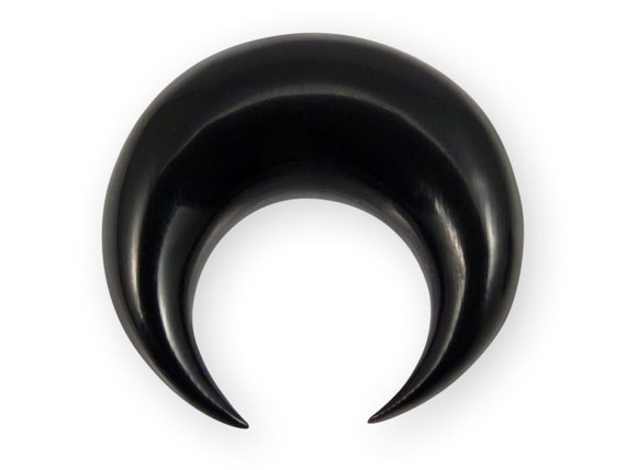 Horseshoe Septum Piercing Horn Nose Piercing Ear Stretcher Black Etsy Finland