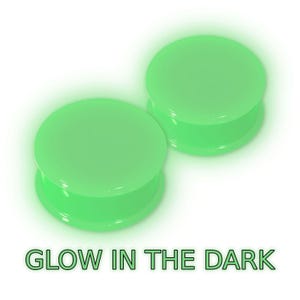Silicone Ear Plugs Glow in the Dark Ear Tunnel Gauges