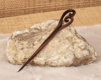 Wood Hair Stick for Bun – Handmade Hair Stick, Wooden Hair Pin, Boho Hair Accessory, Bun Holder for Long Hair, Hair Stick Women
