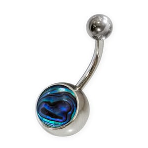 Abalone Shell Navel Piercing Belly Piercing Jewelry Stainless Steel Earring