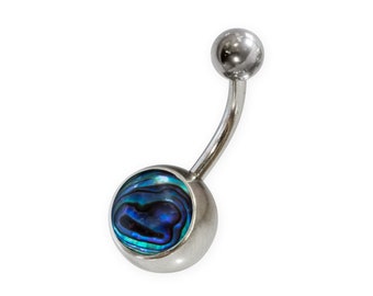 Abalone Shell Navel Piercing Belly Piercing Jewelry Stainless Steel Earring