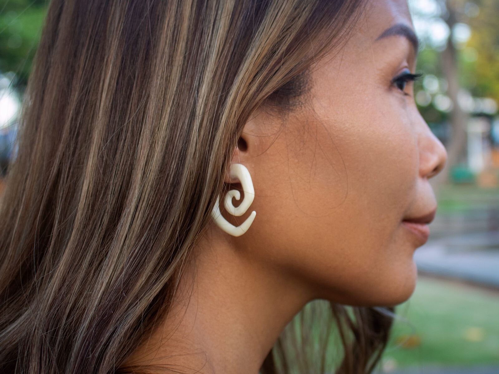 Faux taper earrings outlet