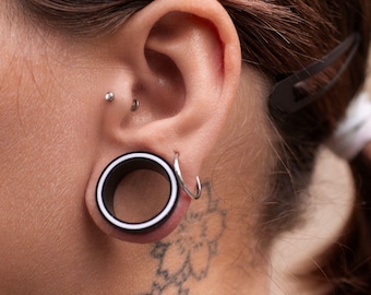 Pair or Single Soft Silicone Gauges Ear Tunnels