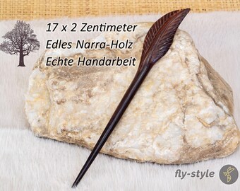 Hairpin Made of Narra Wood – Handmade Hair Fork made from Wood - Naturally Beautiful