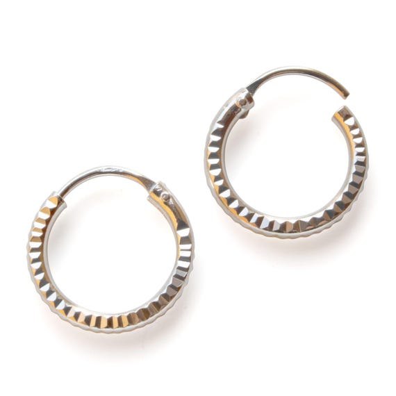 Orecchini A Cerchio In Argento Sterling 925 Per Donna, Pieni Di Zirconi E Cristalli &ndash; Bellissimi Da Sera