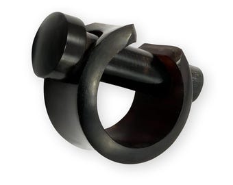Horn Ear Weights, Handmade Earrings For Stretched Ears, Piercing Jewelry, Custom