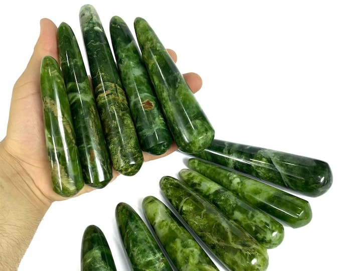 Best Quality Transparent Green Jade Wands, Green Jade Wands, Jade Wand, Transparent Jade, Transparent Jade Wands, Green Transparent Jade